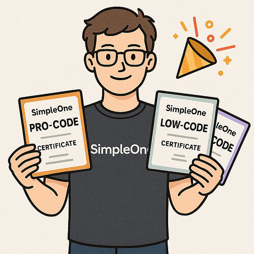 Developer male - courses finished